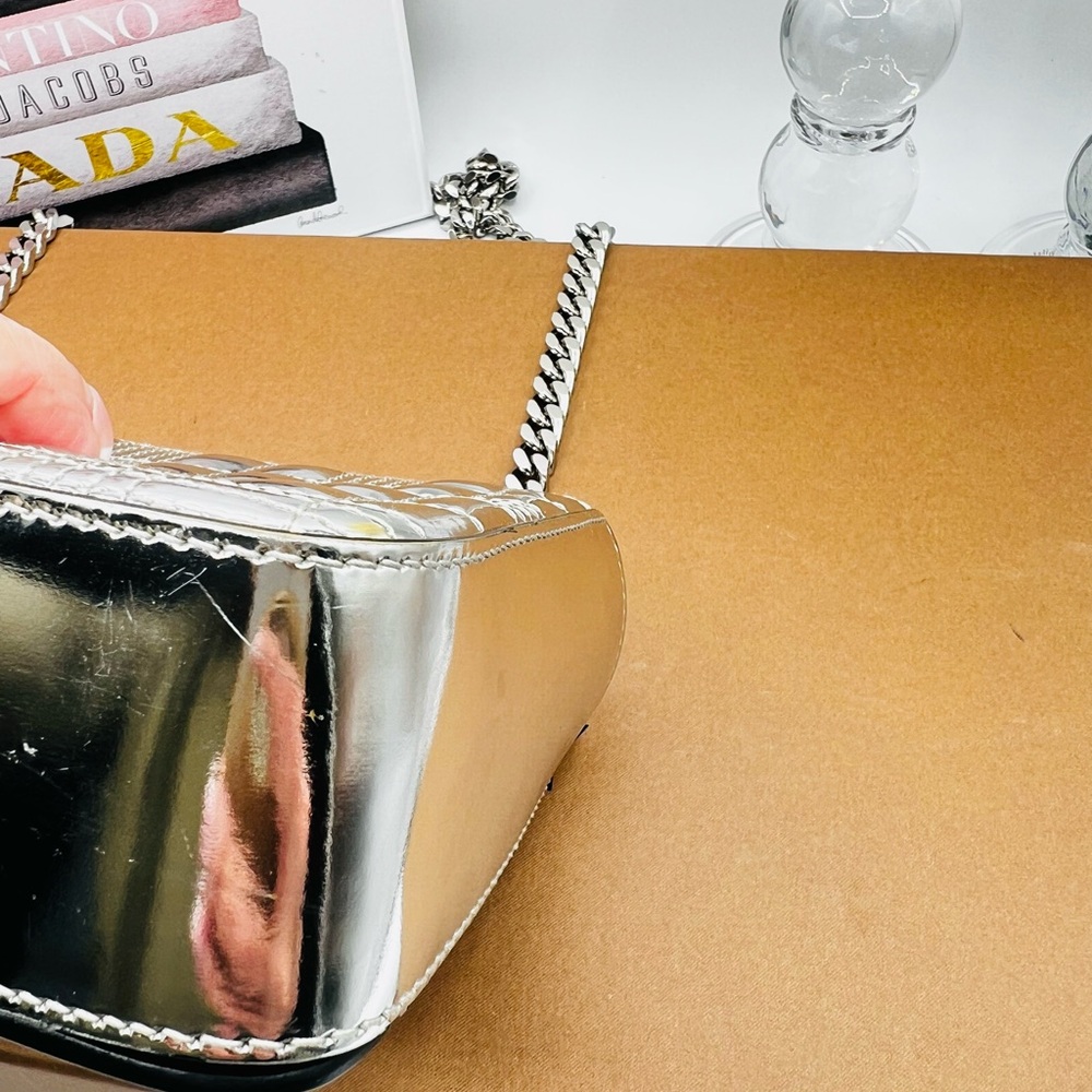 Burberry Lola Metallic Silver Bag - EUC - Picture 8 of 14